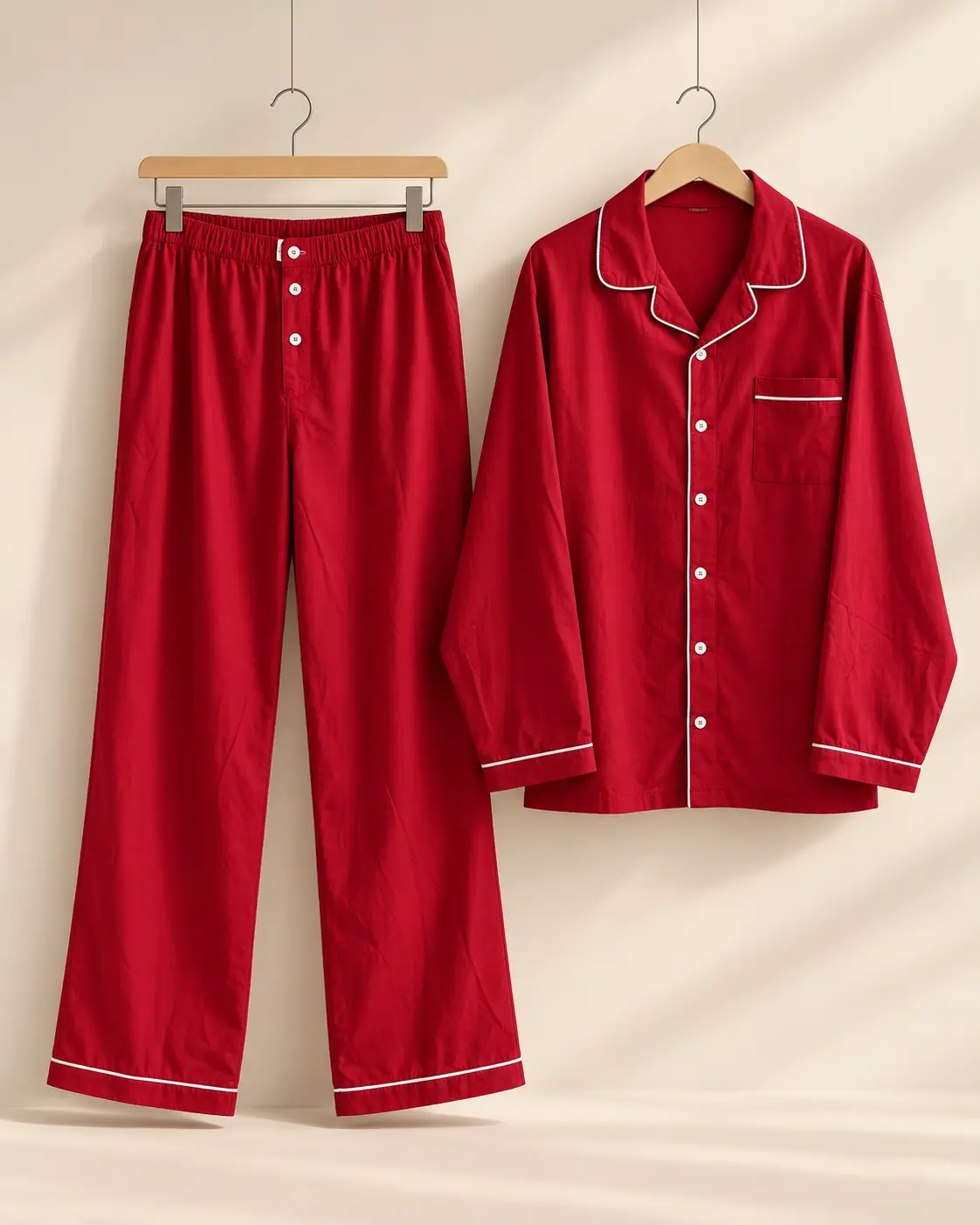 Set Red Skin Red Pajama Set | Notrendo Official